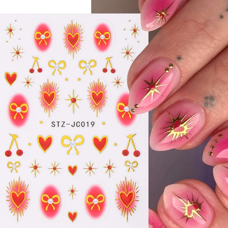 Y2K Bronzing Heart Blusher Sti - огляд і ціна Nail Art Valentine