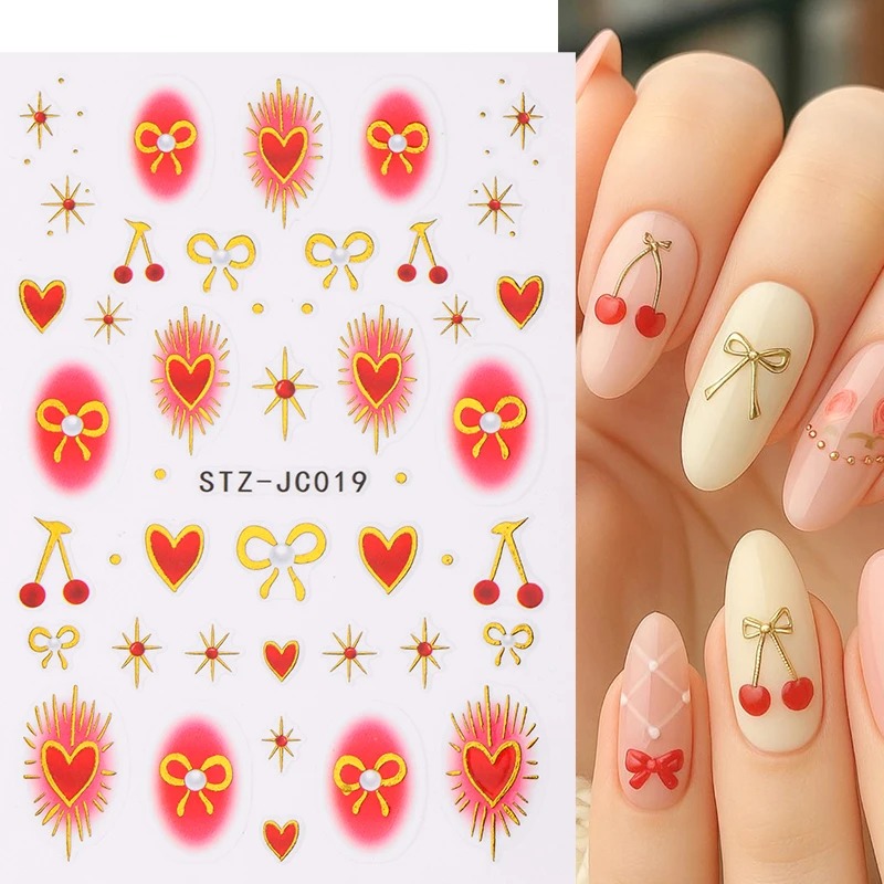 Y2K Bronzing Heart Blusher Sti - огляд і ціна Nail Art Valentine