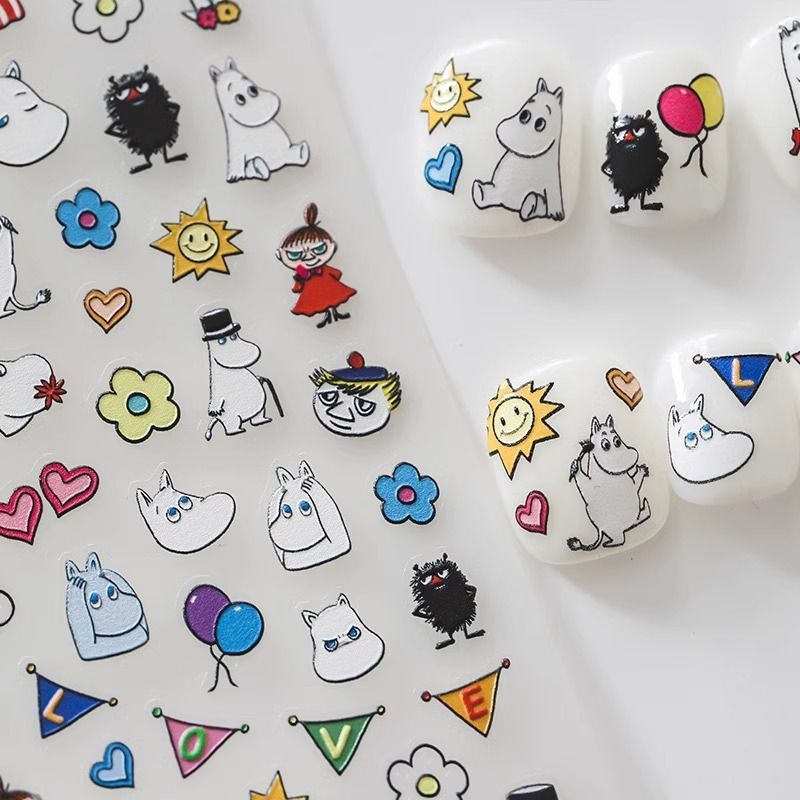 Moomin Nail Sticker High Color - огляд і ціна Nail Art Quirky
