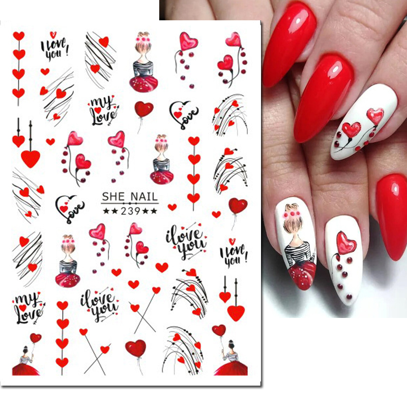 3d Nail Art Decals Geometric L - огляд і ціна Nail Art Valentines Day