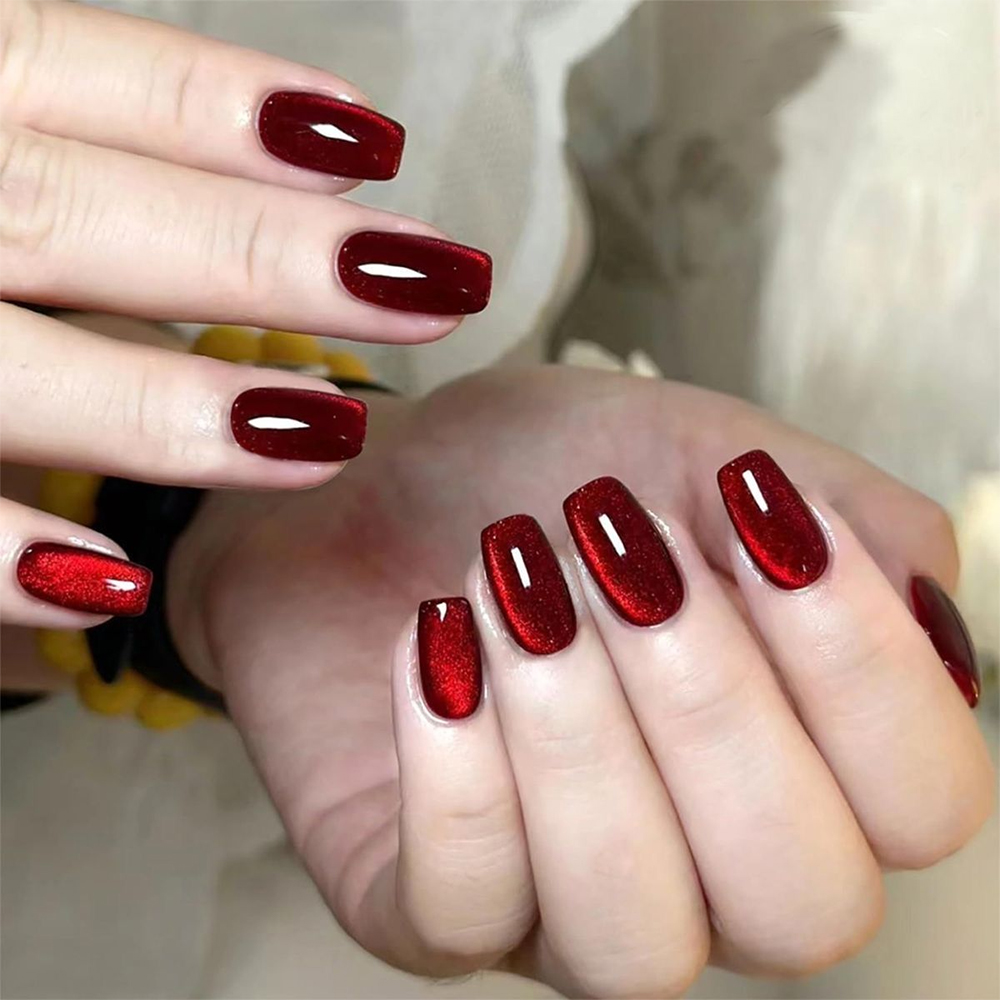 96/48/24PCS Sexy Red Cateye Pr - огляд і ціна Nail Art Valentine