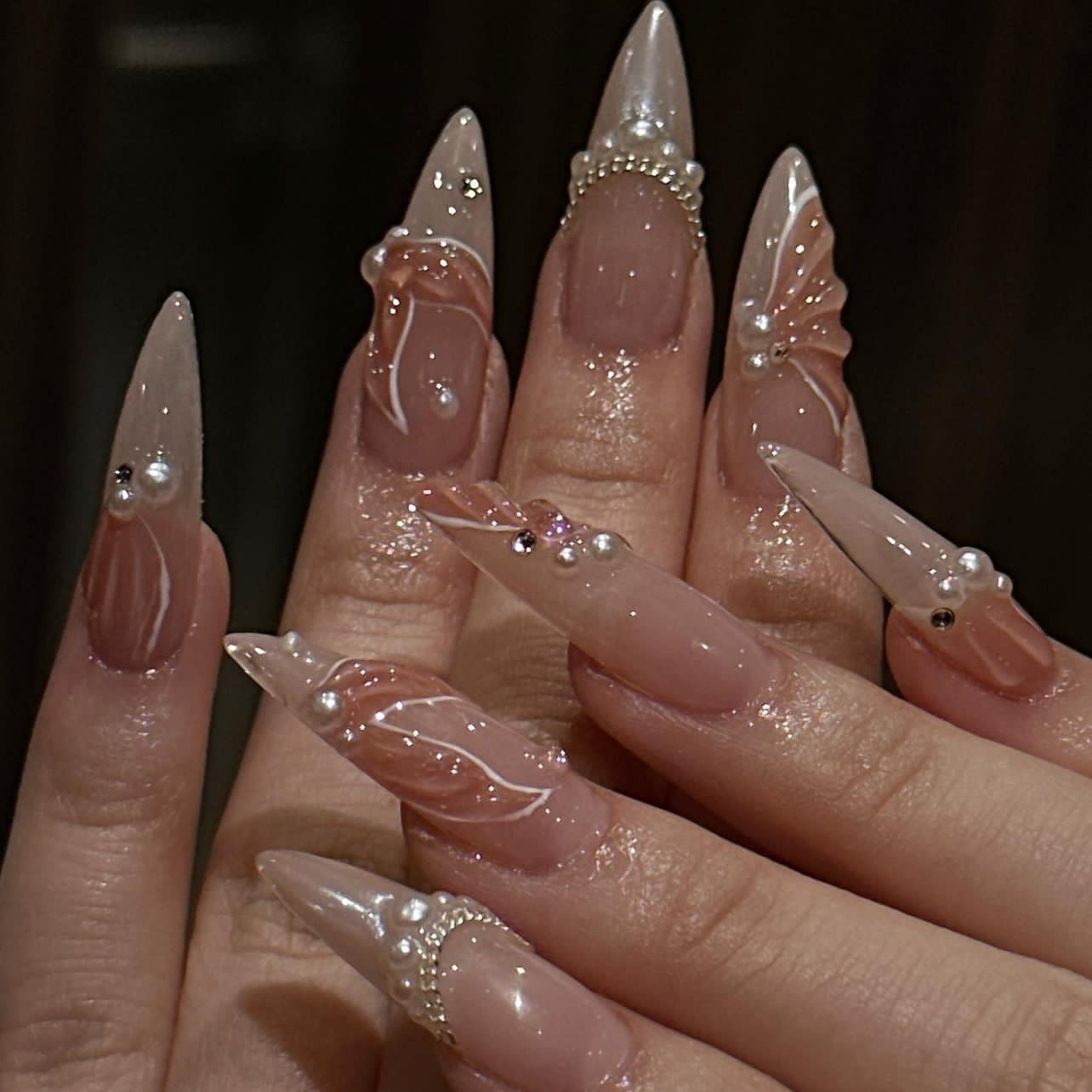 24pcs Fashion Rhinestone Press - огляд і ціна Nail Art Quirky