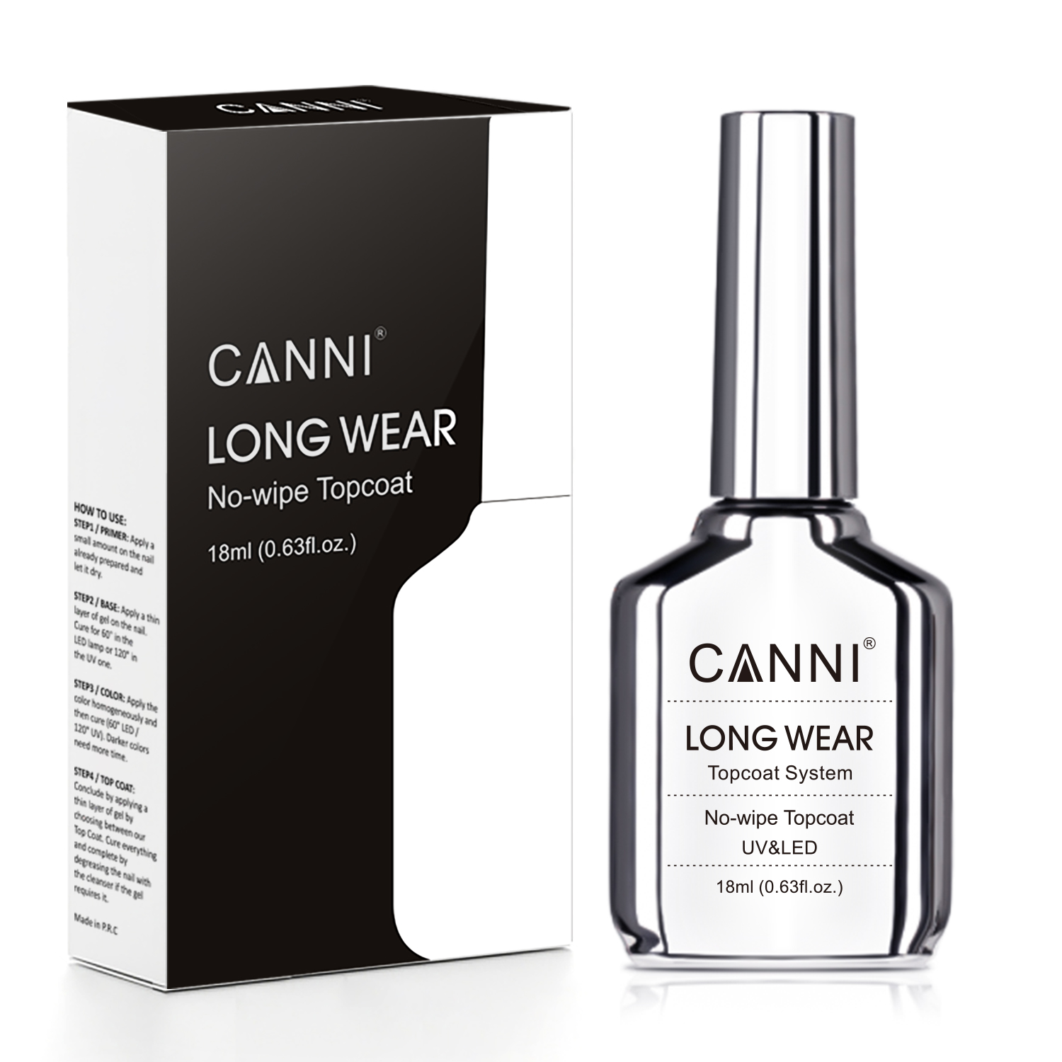 Canni TPO FREE HEMA FREE 18ml  - огляд і ціна Peel Off Base Coat
