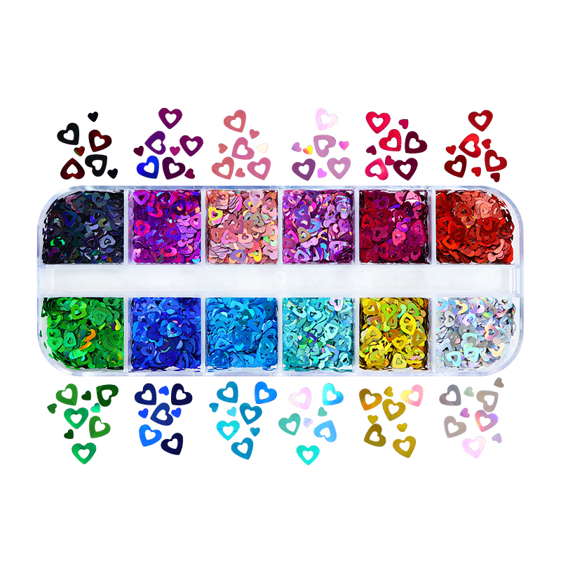 Holographic Love Heart Nail Ar - огляд і ціна Nail Art Valentine