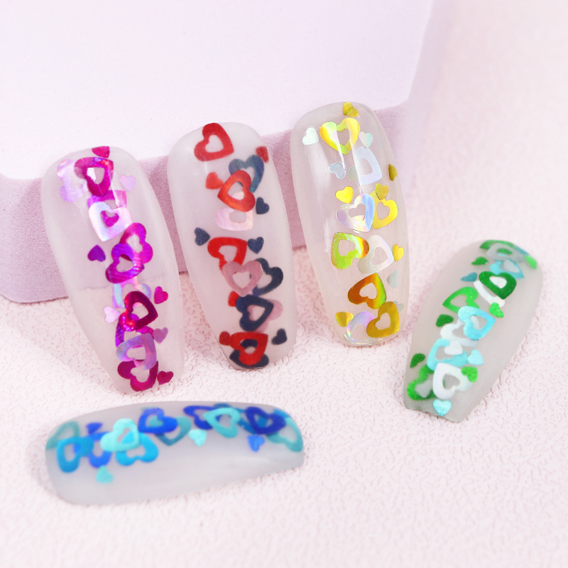 Holographic Love Heart Nail Ar - огляд і ціна Nail Art Valentine