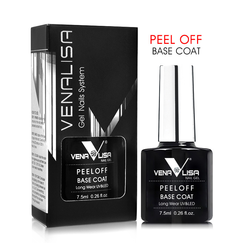 Venalisa Long Wear Top Coat Te - огляд і ціна Peel Off Base Coat