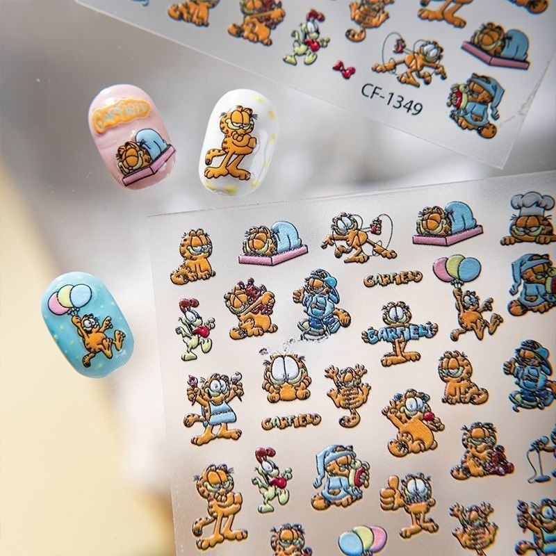 New Garfield Nail Art Stickers - огляд і ціна Nail Art Quirky