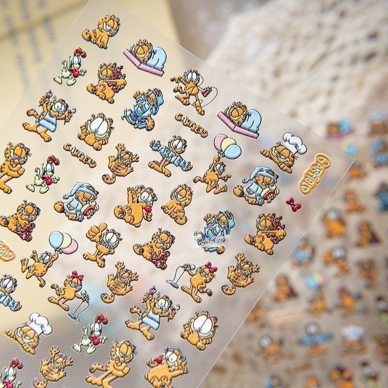 New Garfield Nail Art Stickers - огляд і ціна Nail Art Quirky