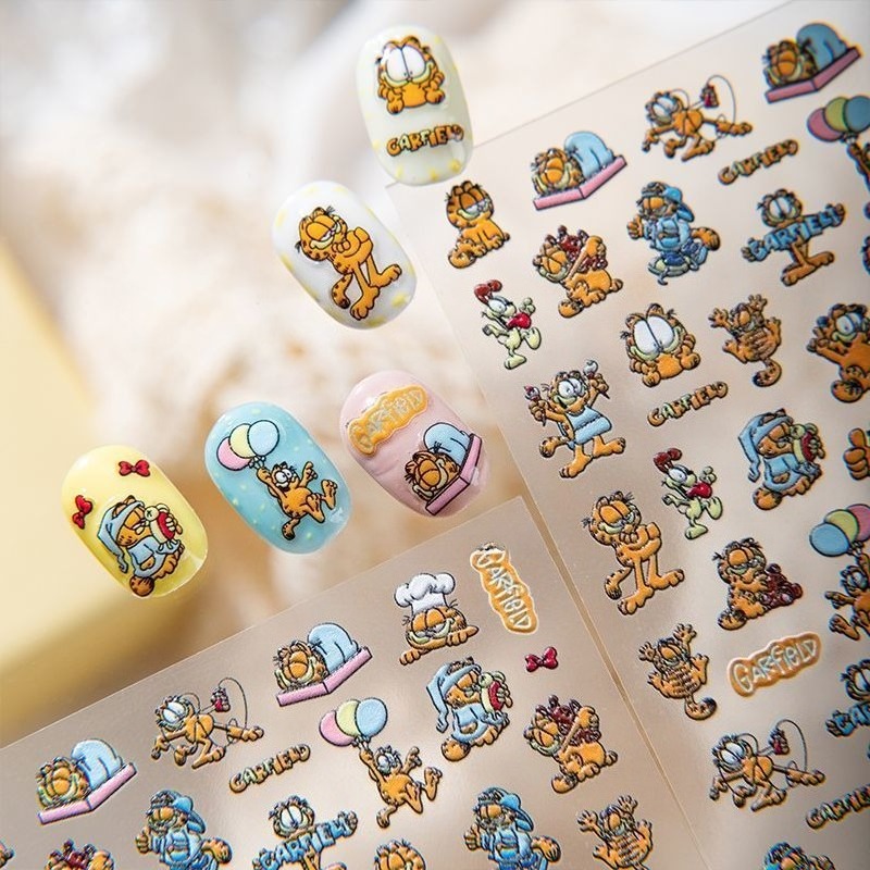 New Garfield Nail Art Stickers - огляд і ціна Nail Art Quirky