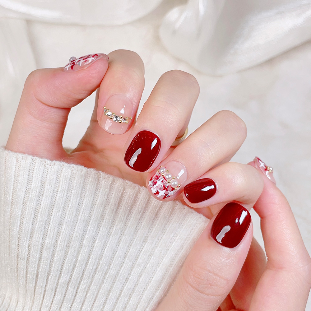 10pcs Short Square Round Handm - огляд і ціна Nail Art Quirky